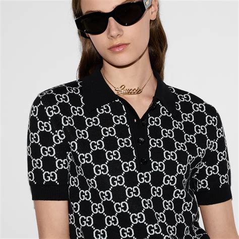 polo bambina gucci|gucci black and white polo shirts.